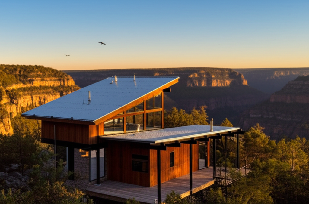 Red River Basecamp cabin exterior with valley views